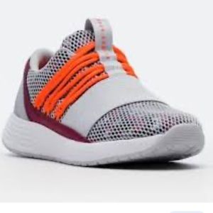 Under Armour Breathe Lace "Grey/Orange" Women's Training Shoe Size 6